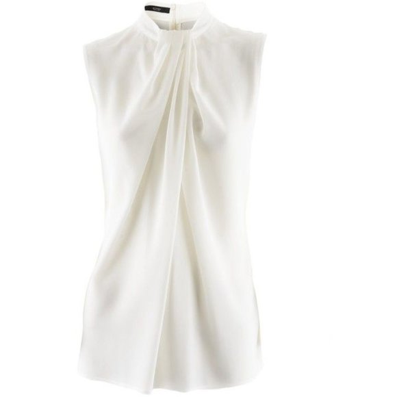 ETRO Cream Silk Sleeveless Blouse IT 46/ L - Picture 1 of 9